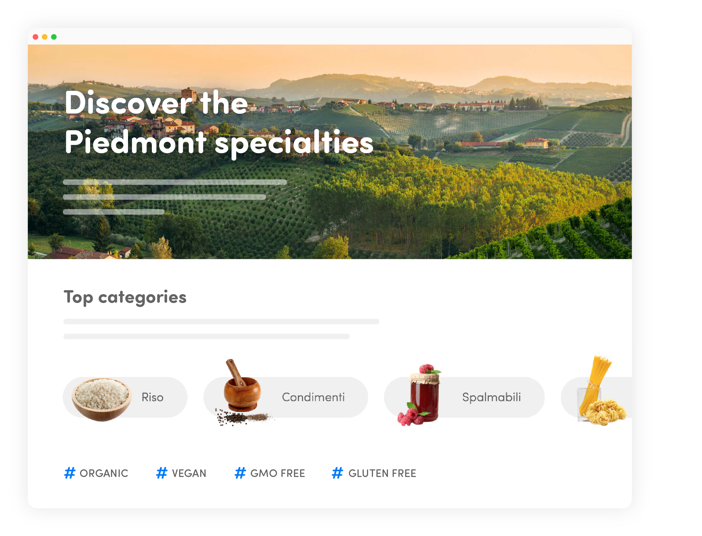 Discover products mockup